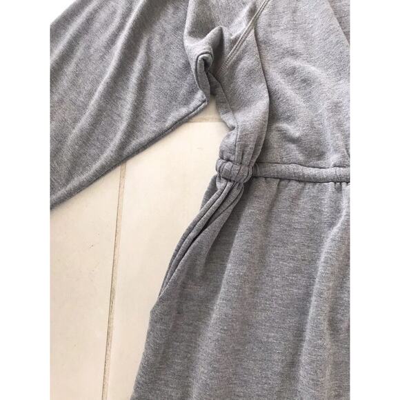 Torrid Mini Dress Pullover Drawstring Waist Gray - Picture 7 of 11